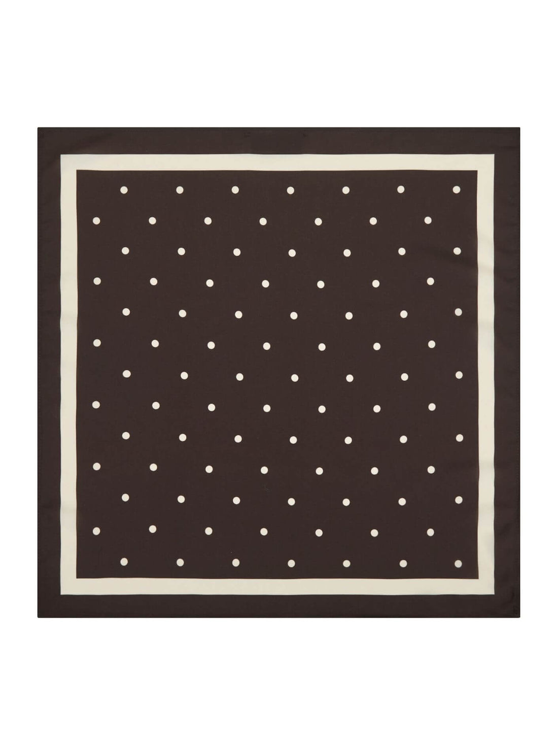 Judy dot Scarf - Dark brown