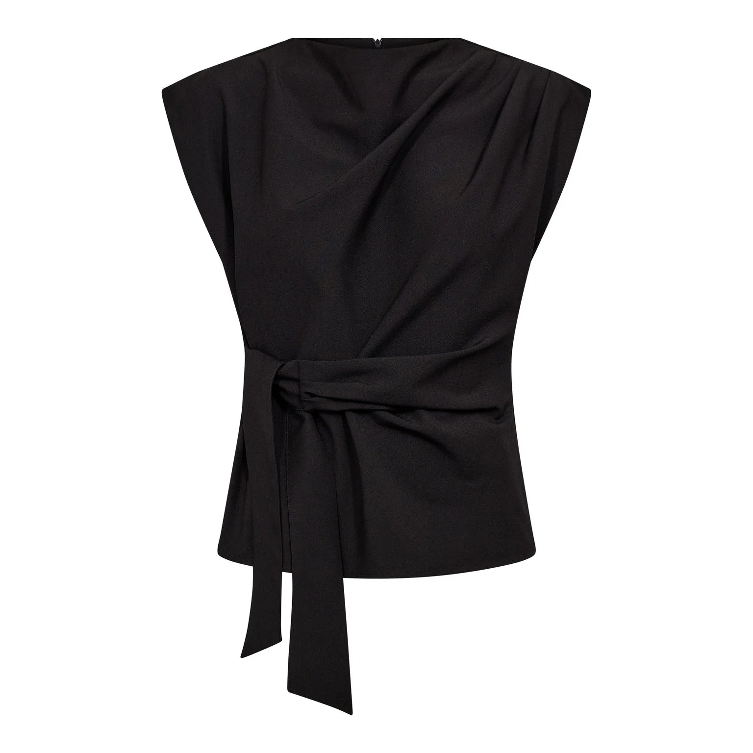 NolanCC Pleat Top - Black