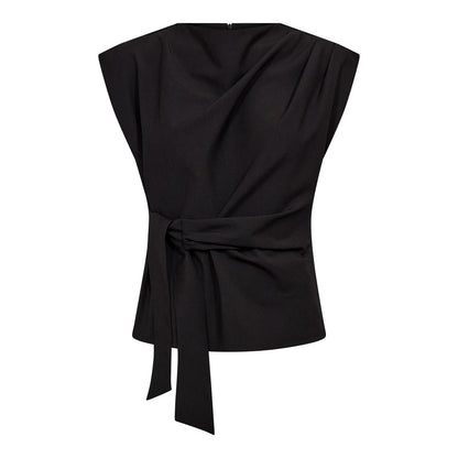 NolanCC Pleat Top - Black