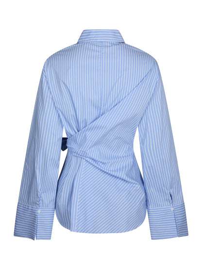 Helisa Stripe Shirt - Light Blue