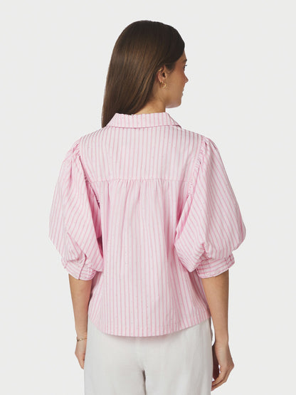 Etta Soft Stripe Stone Shirt - Light Pink