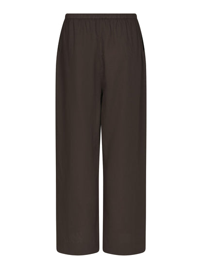 Heifa Linen Pants - Dark Brown