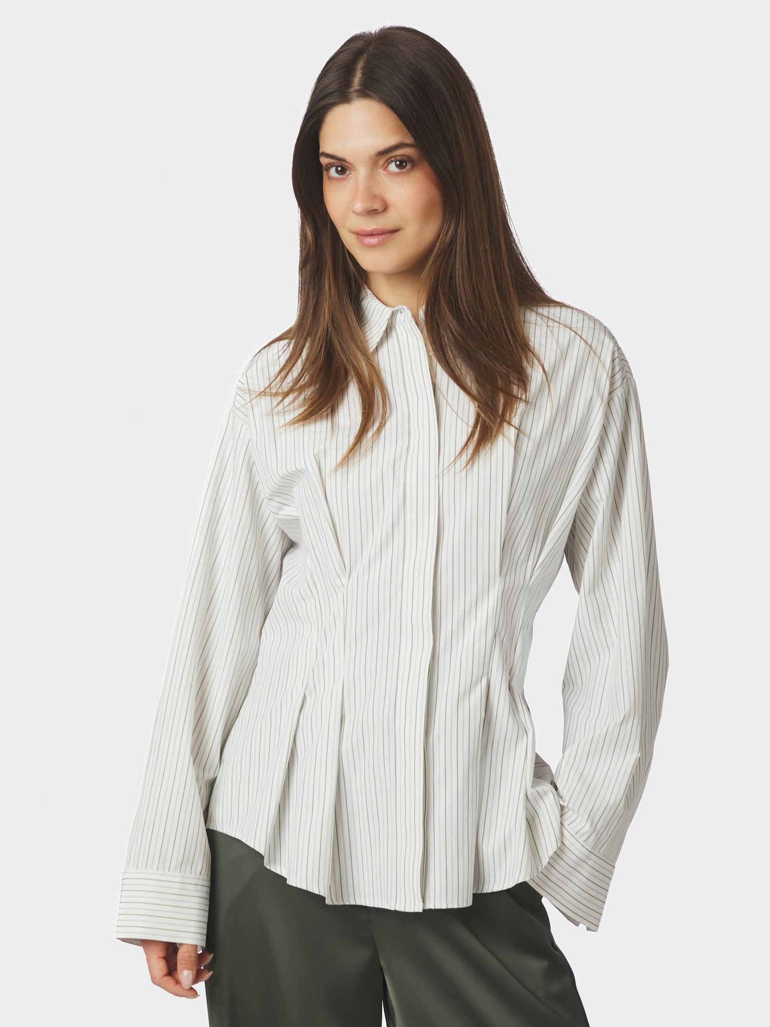 Lytra Double Stripe Shirt - White Stripe