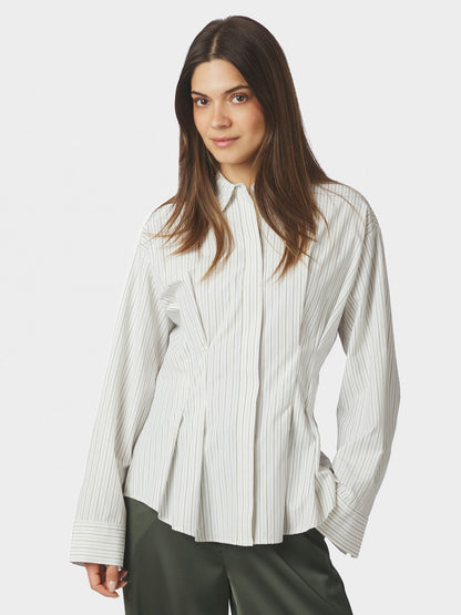 Lytra Double Stripe Shirt - White Stripe