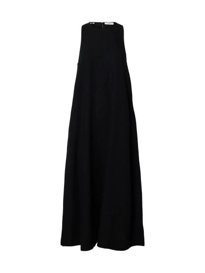 SLFluisa Relaxed Linen Blend Dress - Black