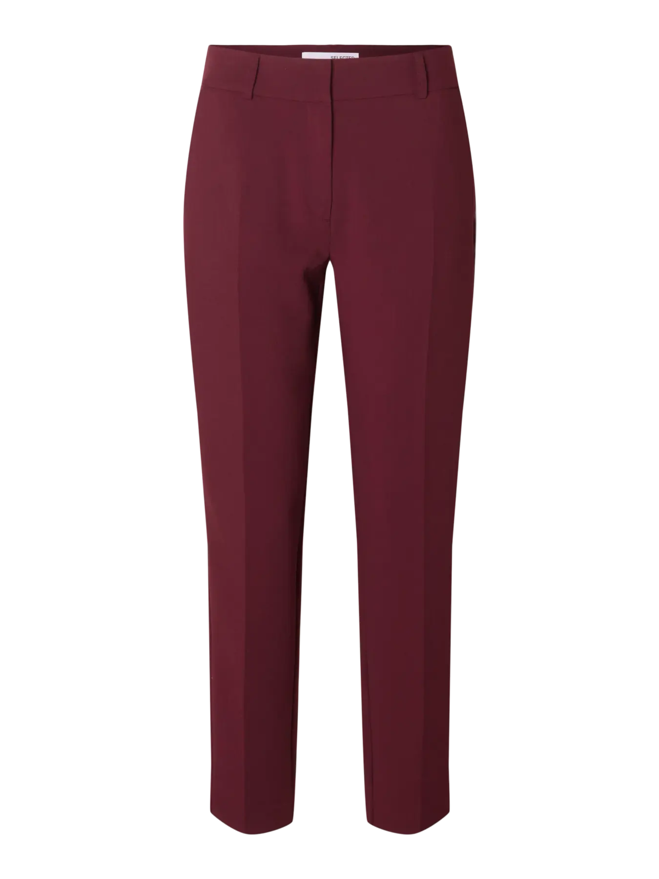 SLFRita-Ria MW Cropped Pant Mel - Tawny Port Mel.