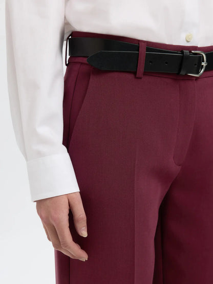 SLFRita-Ria MW Cropped Pant Mel - Tawny Port Mel.