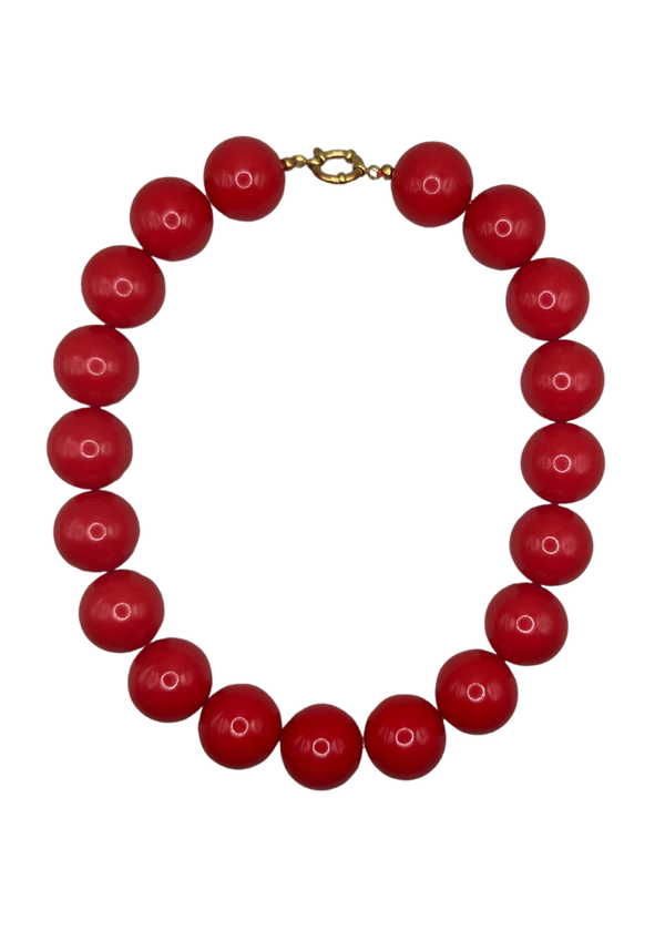 Wilma Necklace - Red