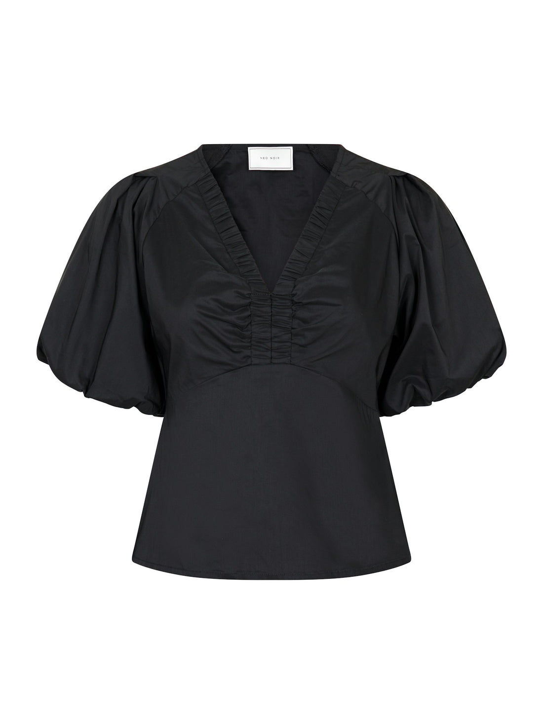 Irina Poplin Blouse - Black