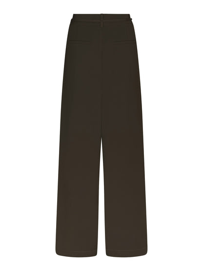 Eddina Woven Pants - Dark Brown