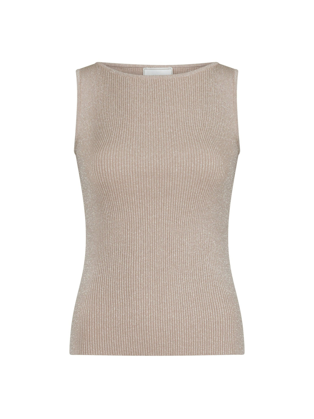 Talia Glitter Knit Top - Sand