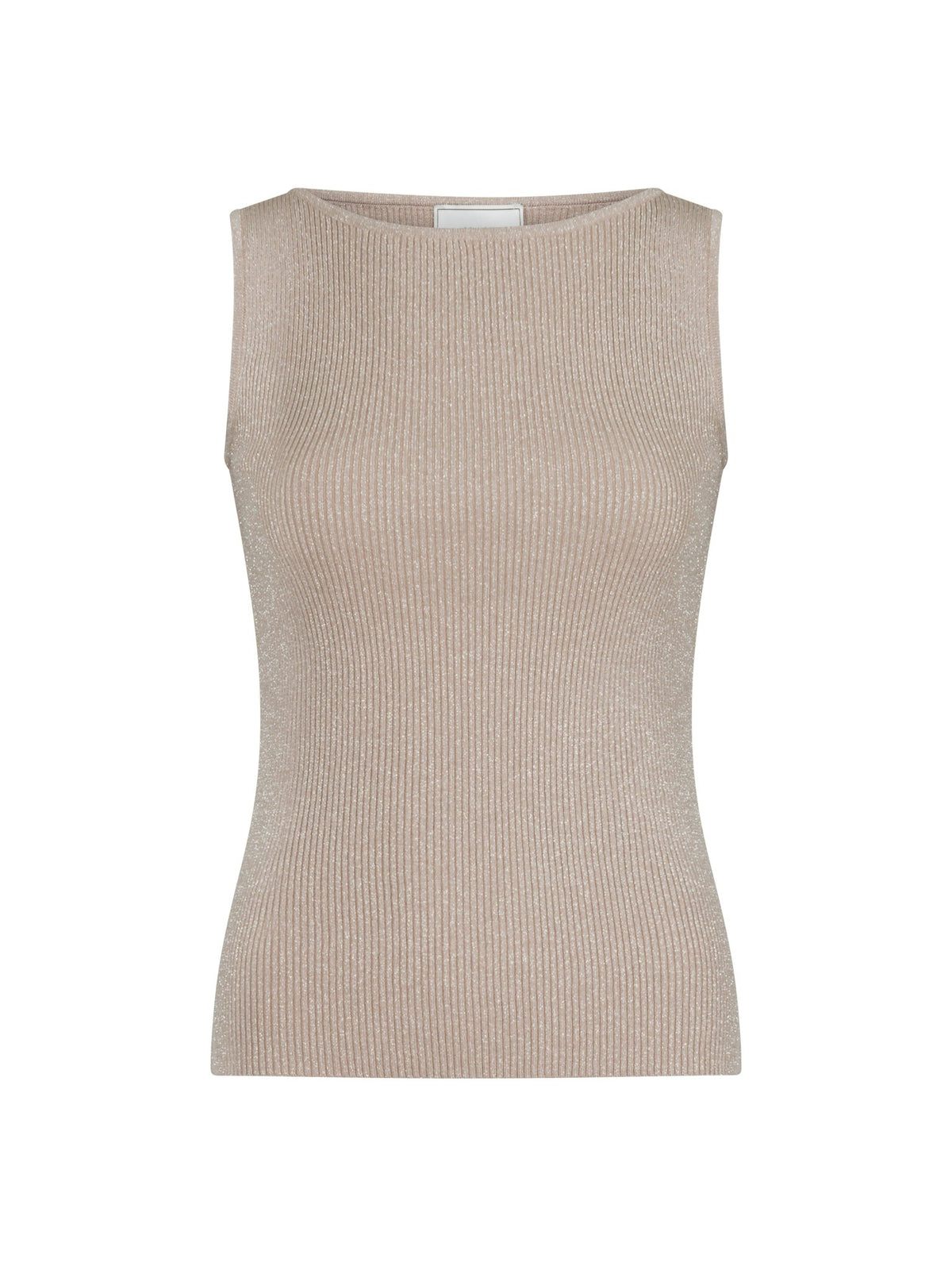 Talia Glitter Knit Top - Sand