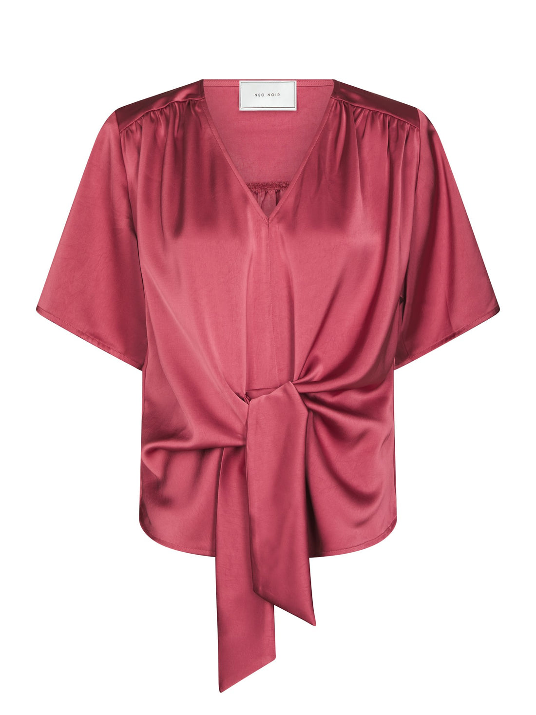 Casadia Heavy Sateen Blouse - Cherry Pink