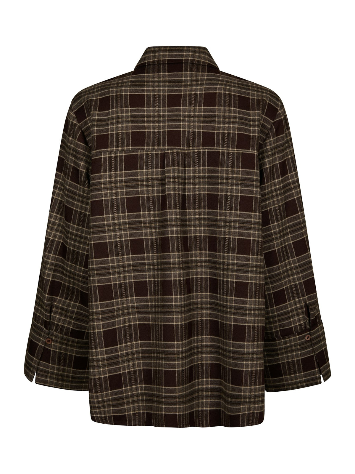PRE-ORDER | Dita Flannel Check Shirt - Brown | LEVERING EIND OKT / BEGIN NOV