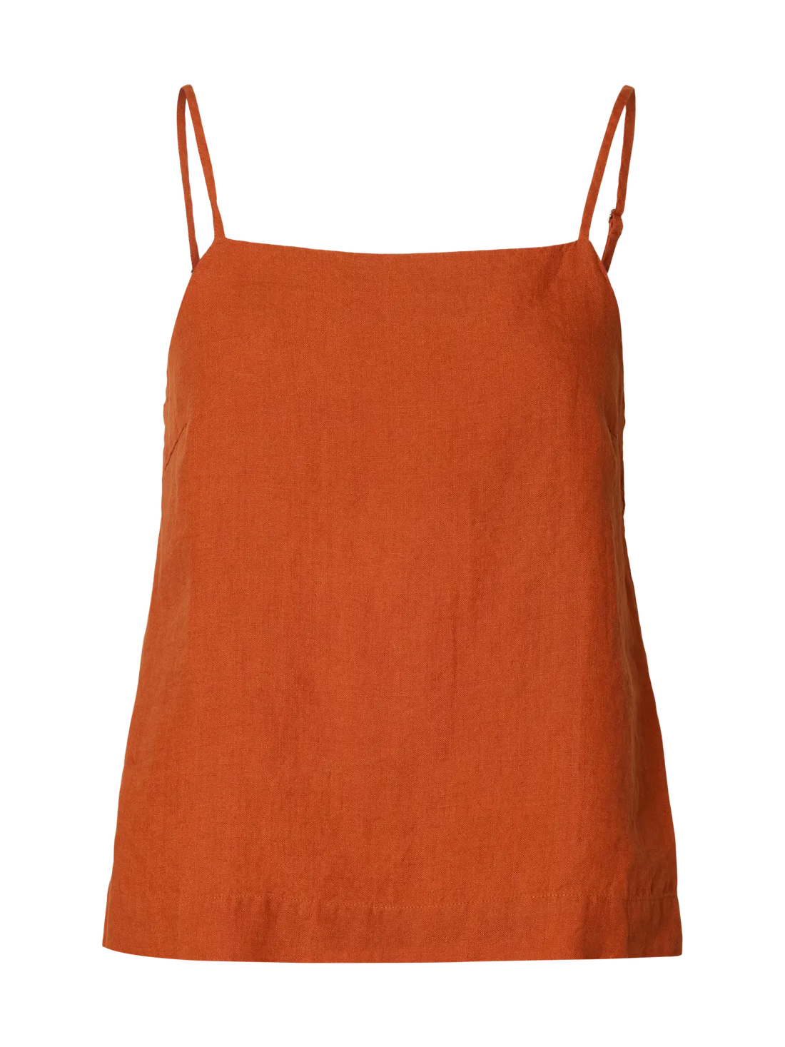 SLFlinna Linen Strap Top - Potters Clay