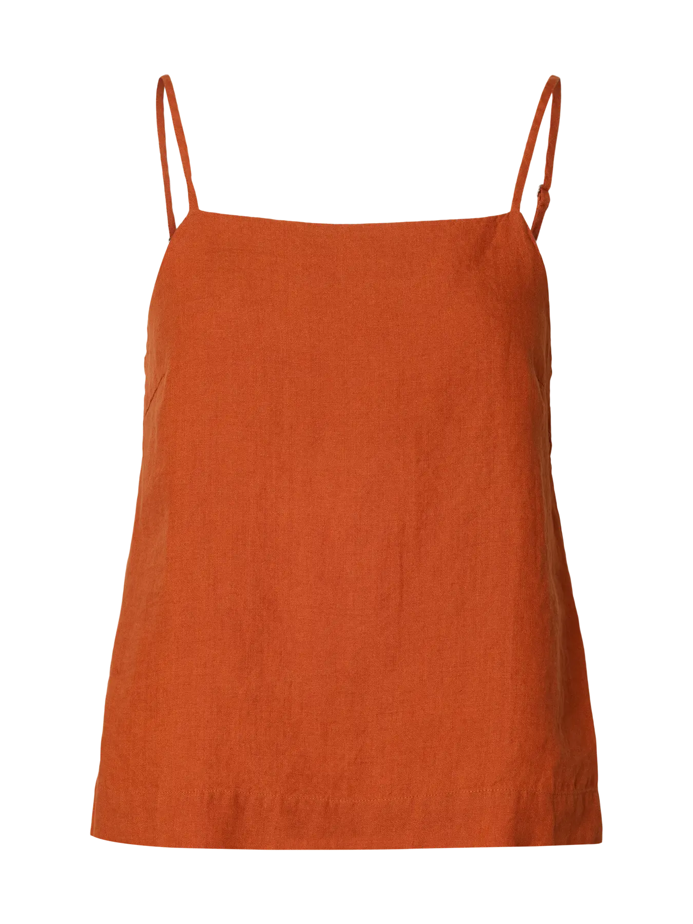 SLFlinna Linen Strap Top - Potters Clay