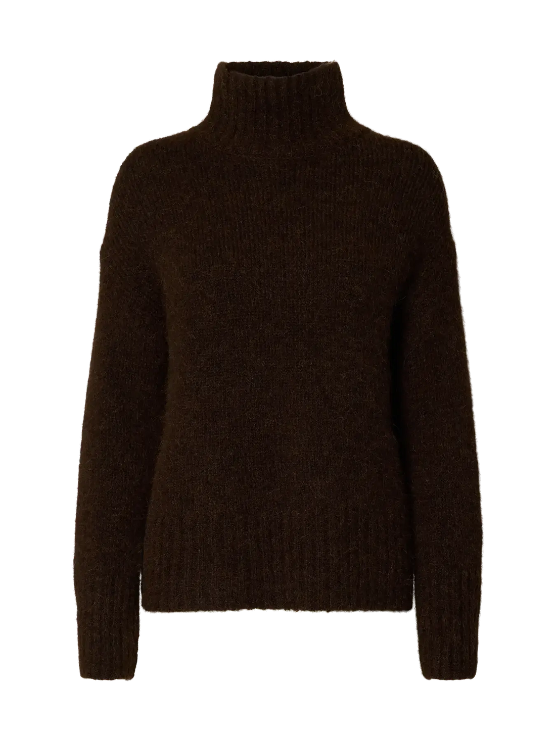 SLFGabriella LS Knit High Neck - Delicioso Mel.
