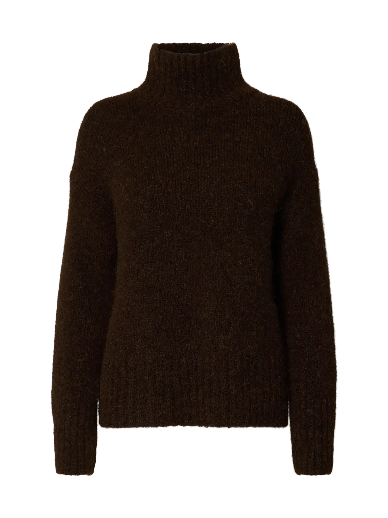 SLFGabriella LS Knit High Neck - Delicioso Mel.