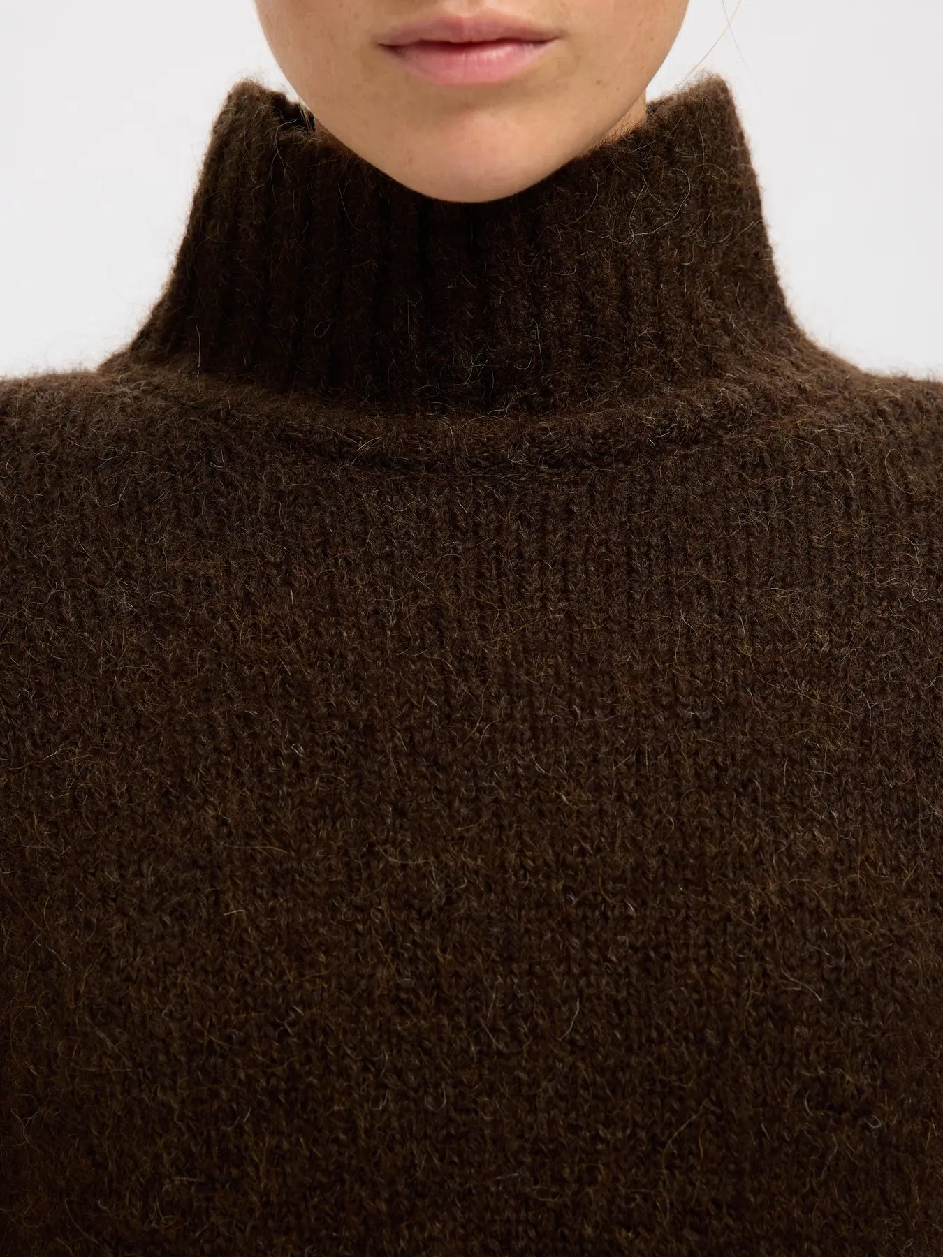 SLFgabriella LS Knit High Neck - Delicioso
