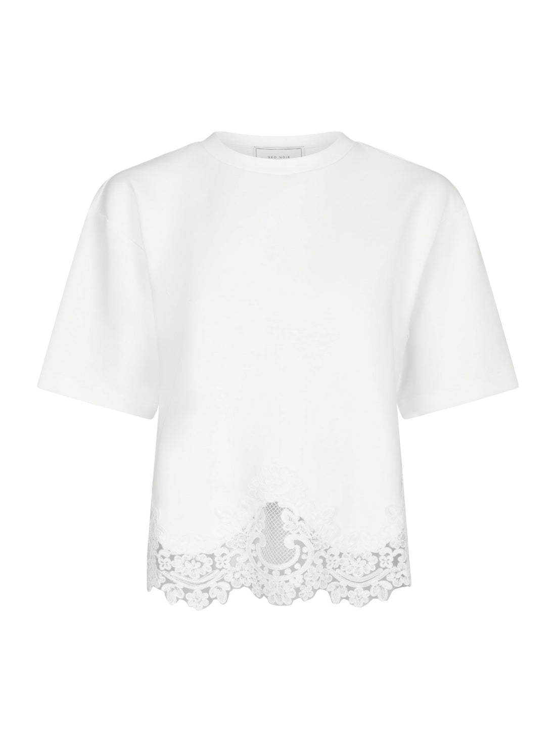 Iria Lace Tee - White