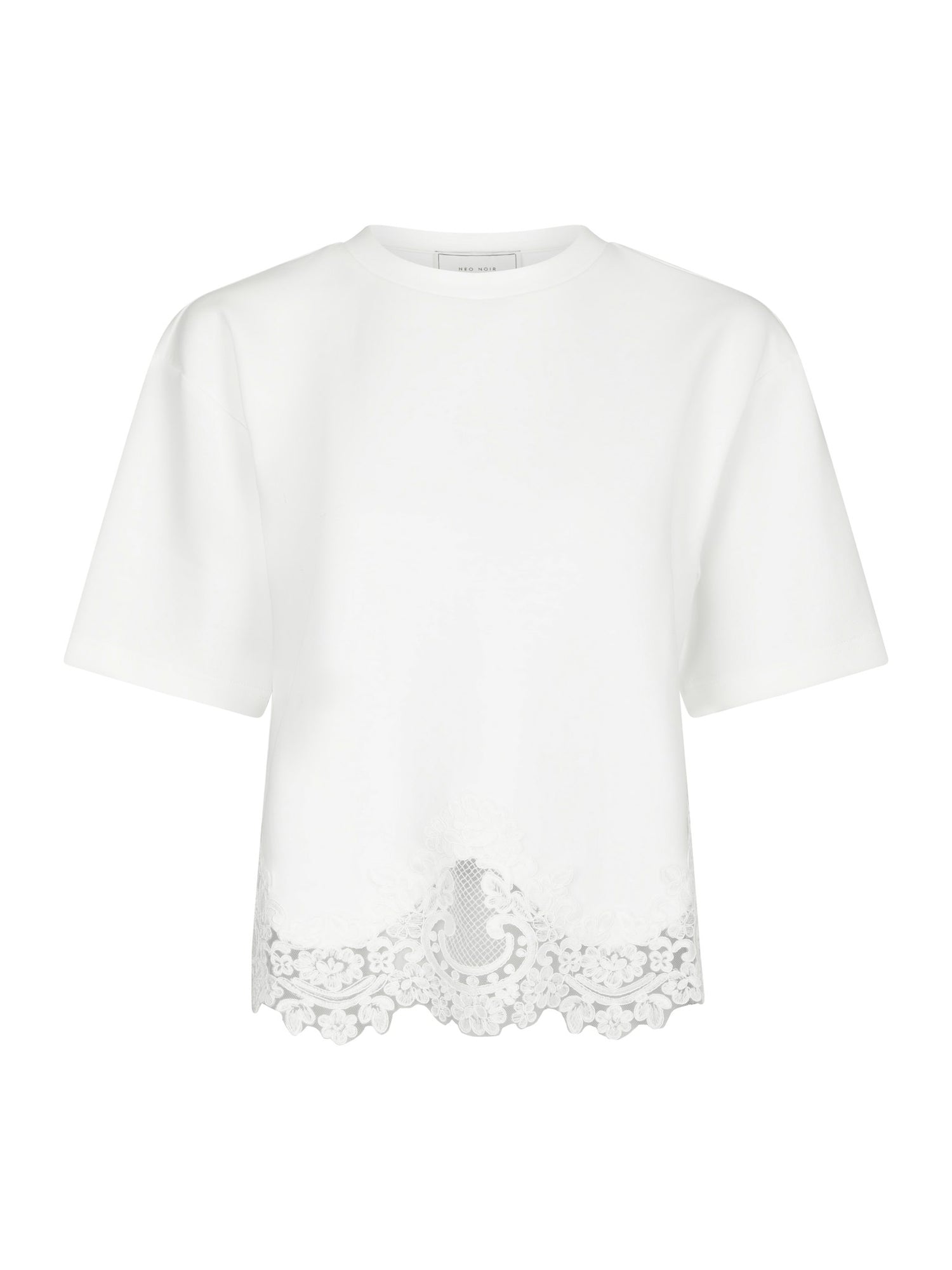 Iria Lace Tee - White