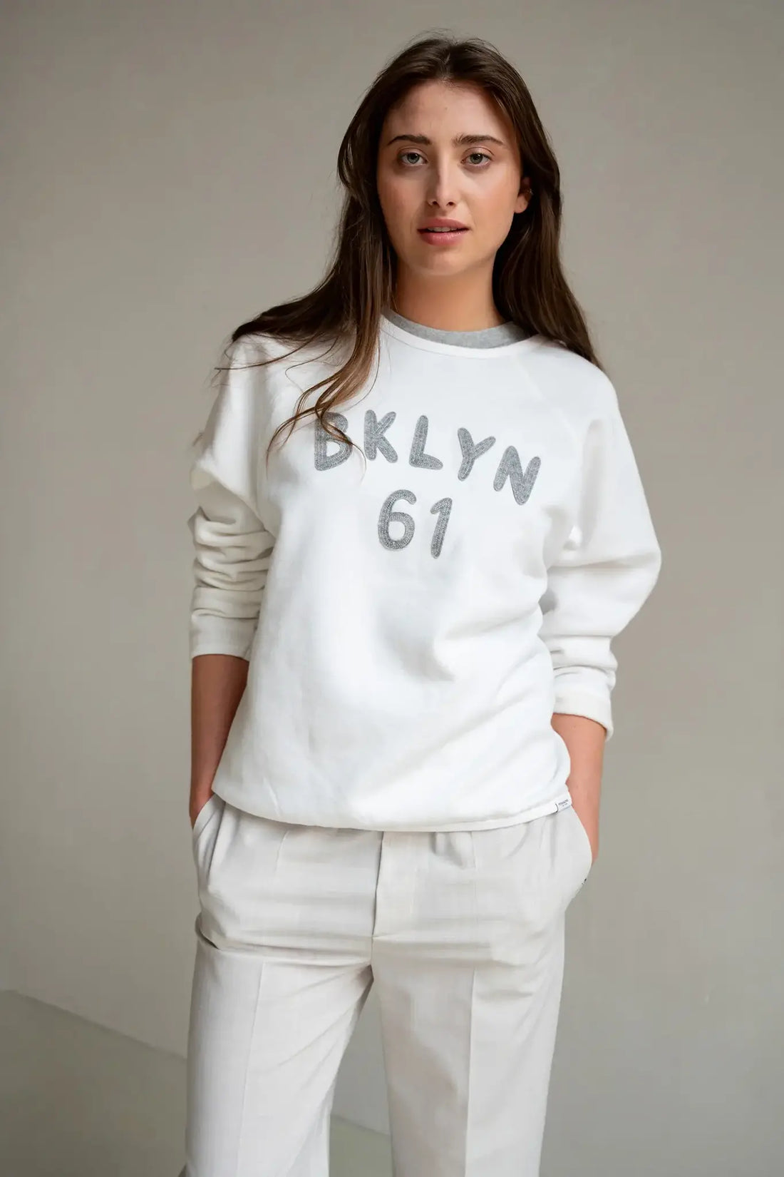 S25T1145 - white grey melange