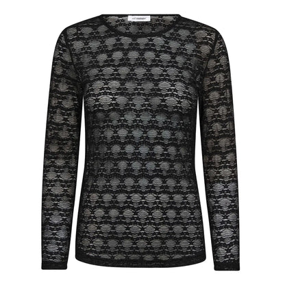 BarieCC O-Neck Blouse - Black