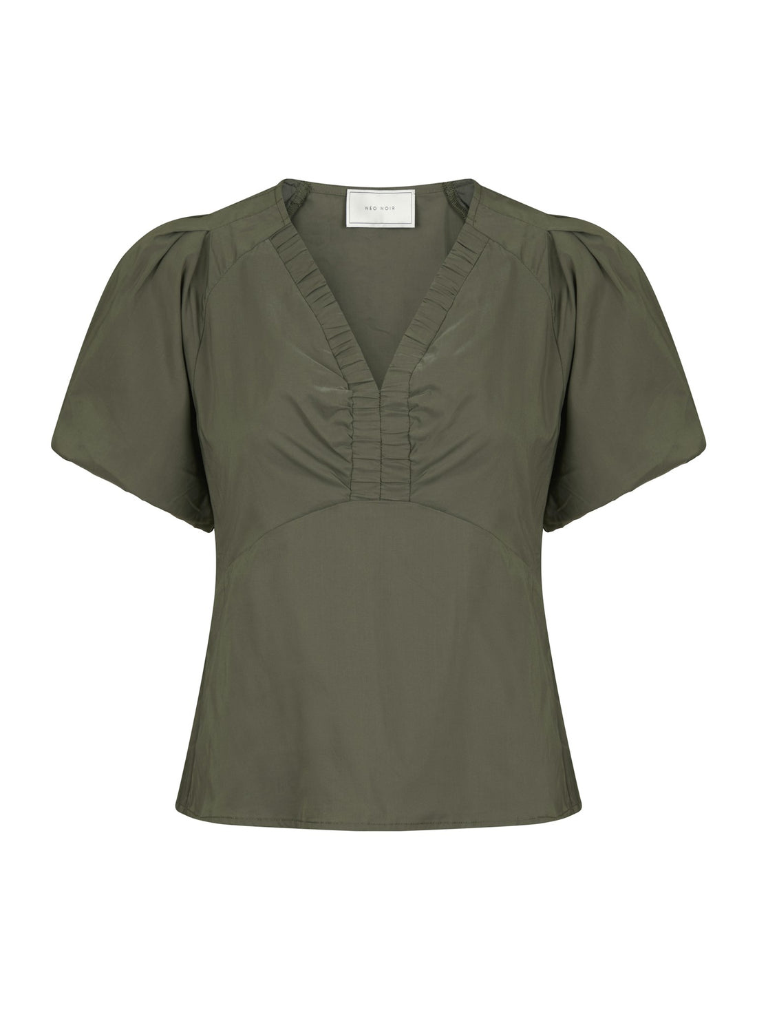 Irina Poplin Blouse - Army