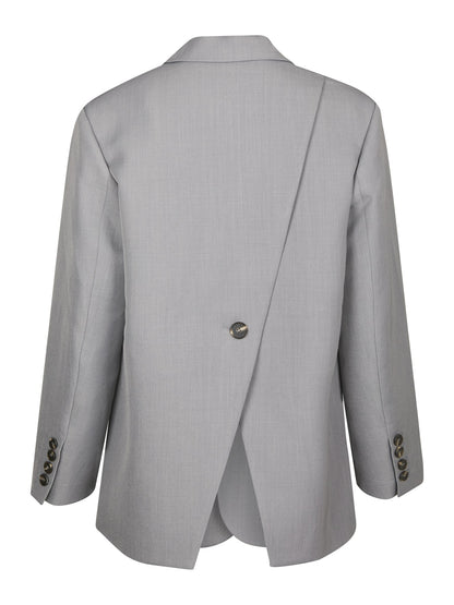Aarielle Structure Blazer - Grey Melange