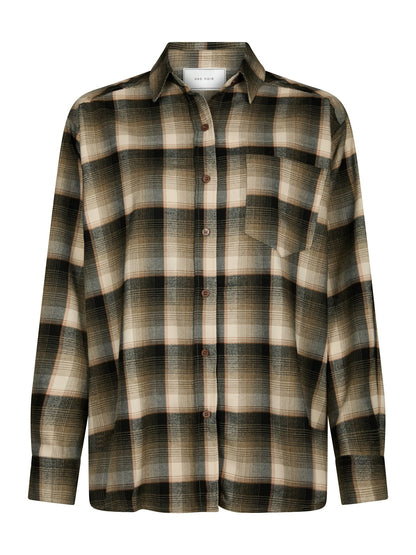 PRE-ORDER Dalma Flannel Check Shirt - Army | LEVERING EIND OKT / BEGIN NOV