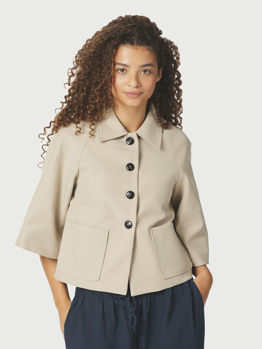 Rosemma Trench Mini Jacket - Beige