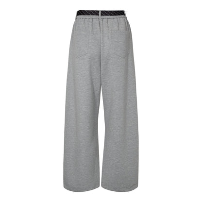Maxi Split Tie Pant - Grey Melangé