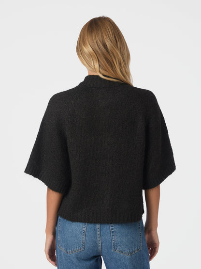 Benuta Fluffy Knit Cardigan - Dark Brown