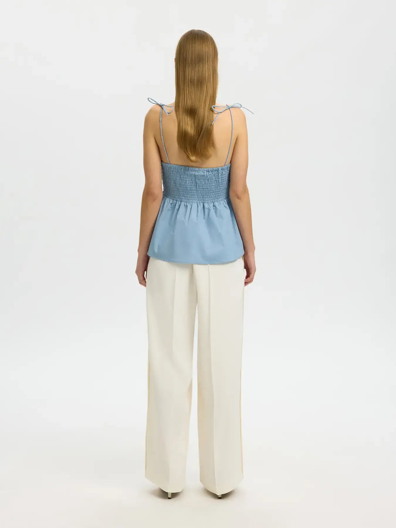 SLFdelia Strap Top B - Dusty Blue