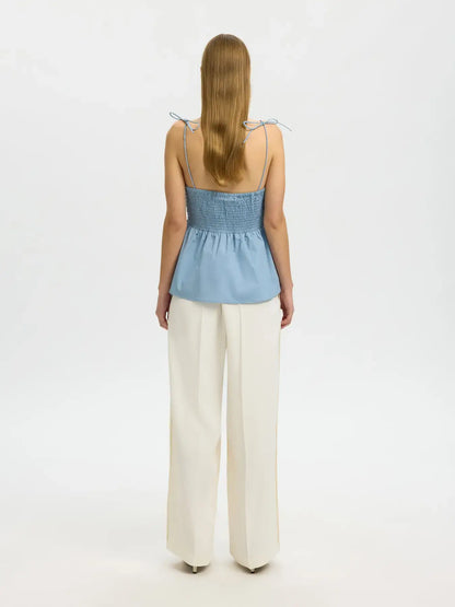 SLFdelia Strap Top B - Dusty Blue