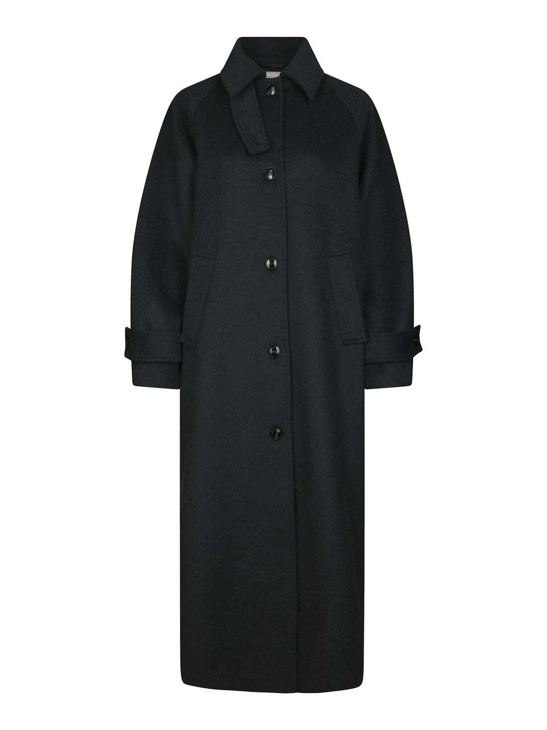 Keaton Wool Coat - Antracit Melange