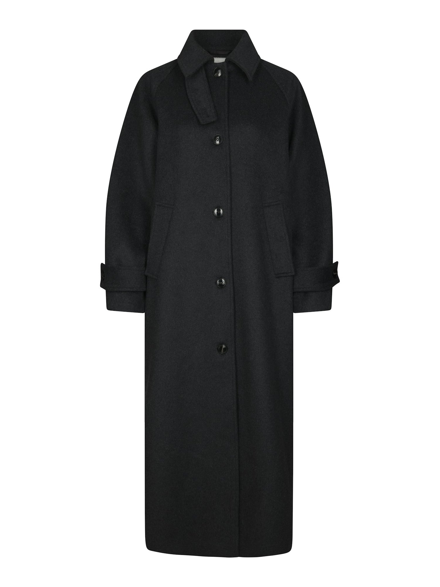 Keaton Wool Coat - Antracit Melange