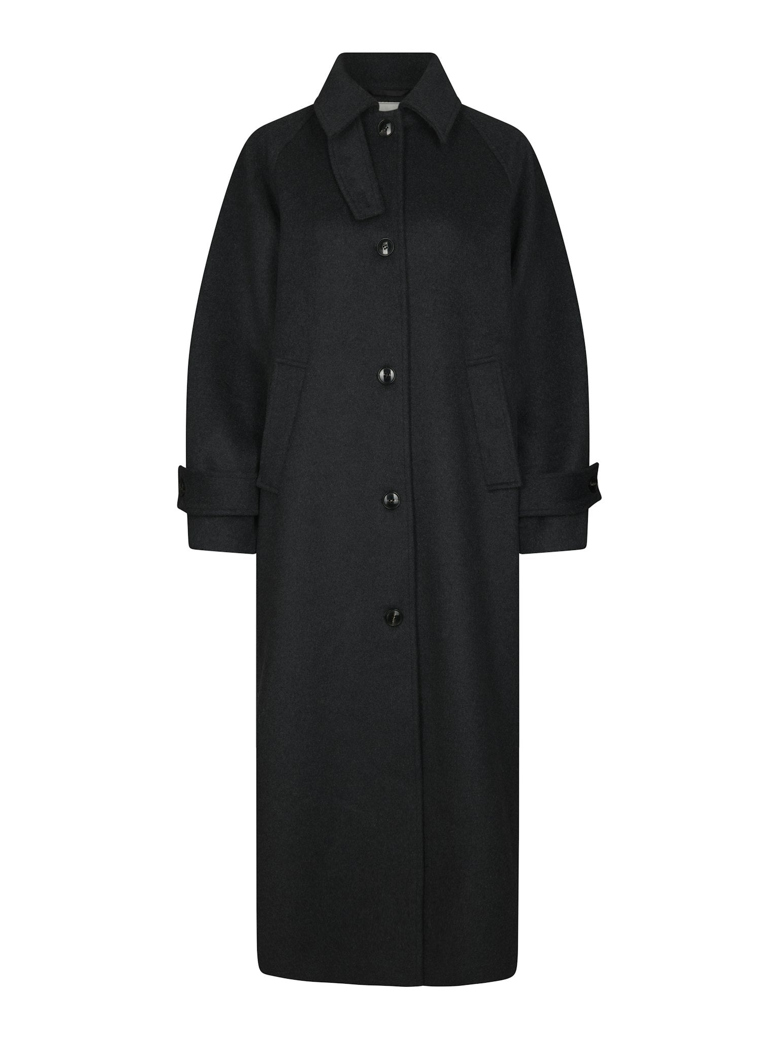 Keaton Wool Coat - Antracit Melange