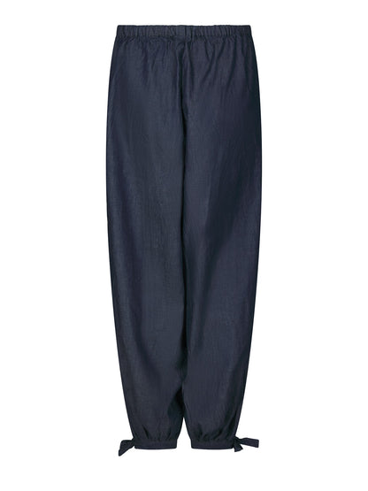 Roxane Balloon Denim Pants - Blue