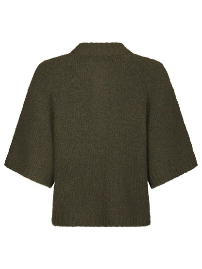 Benuta Fluffy Strickjacke - Army