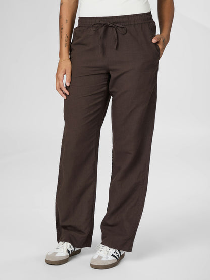 Sonar Linen Pants - Dark Brown