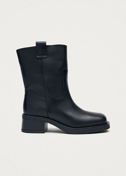 Rajan Leather Boots - Brushed Black
