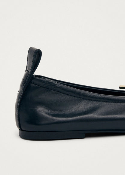Rosalind Leather Ballet Flats - Black