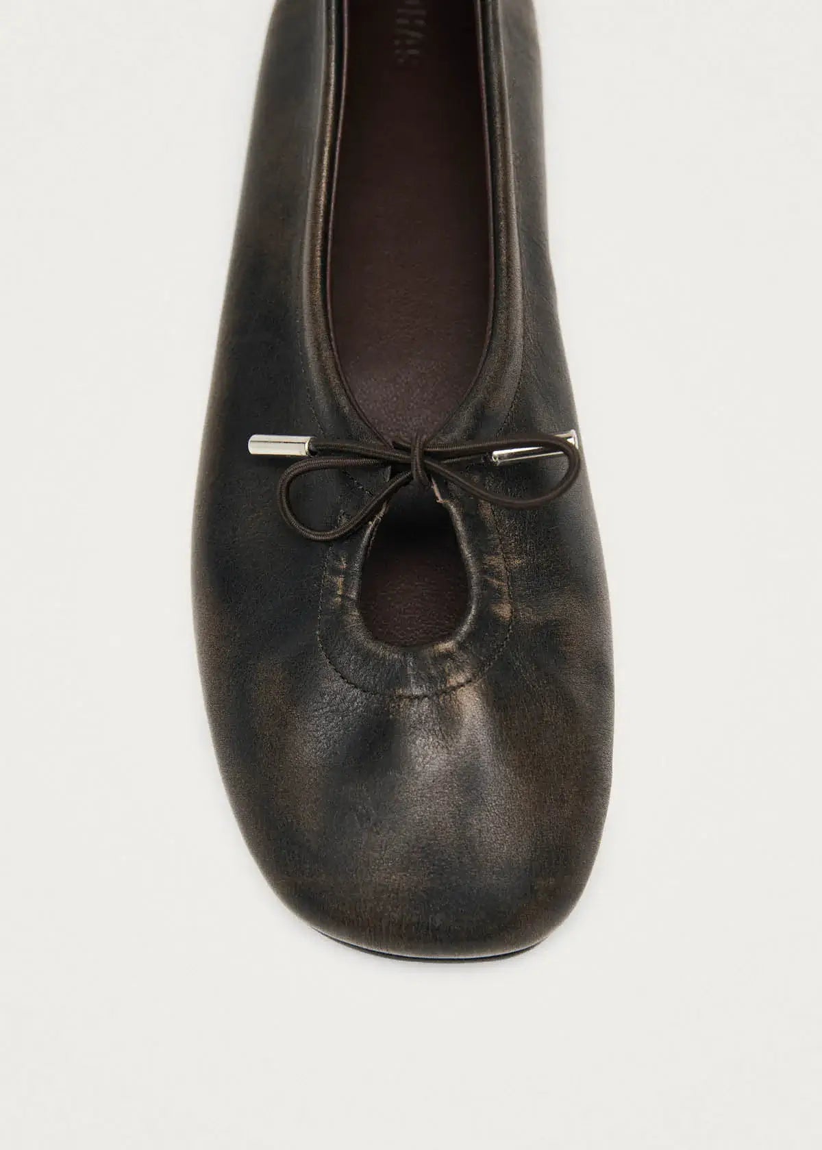 Rosalind Leather Ballet Flats - Brushed Brown