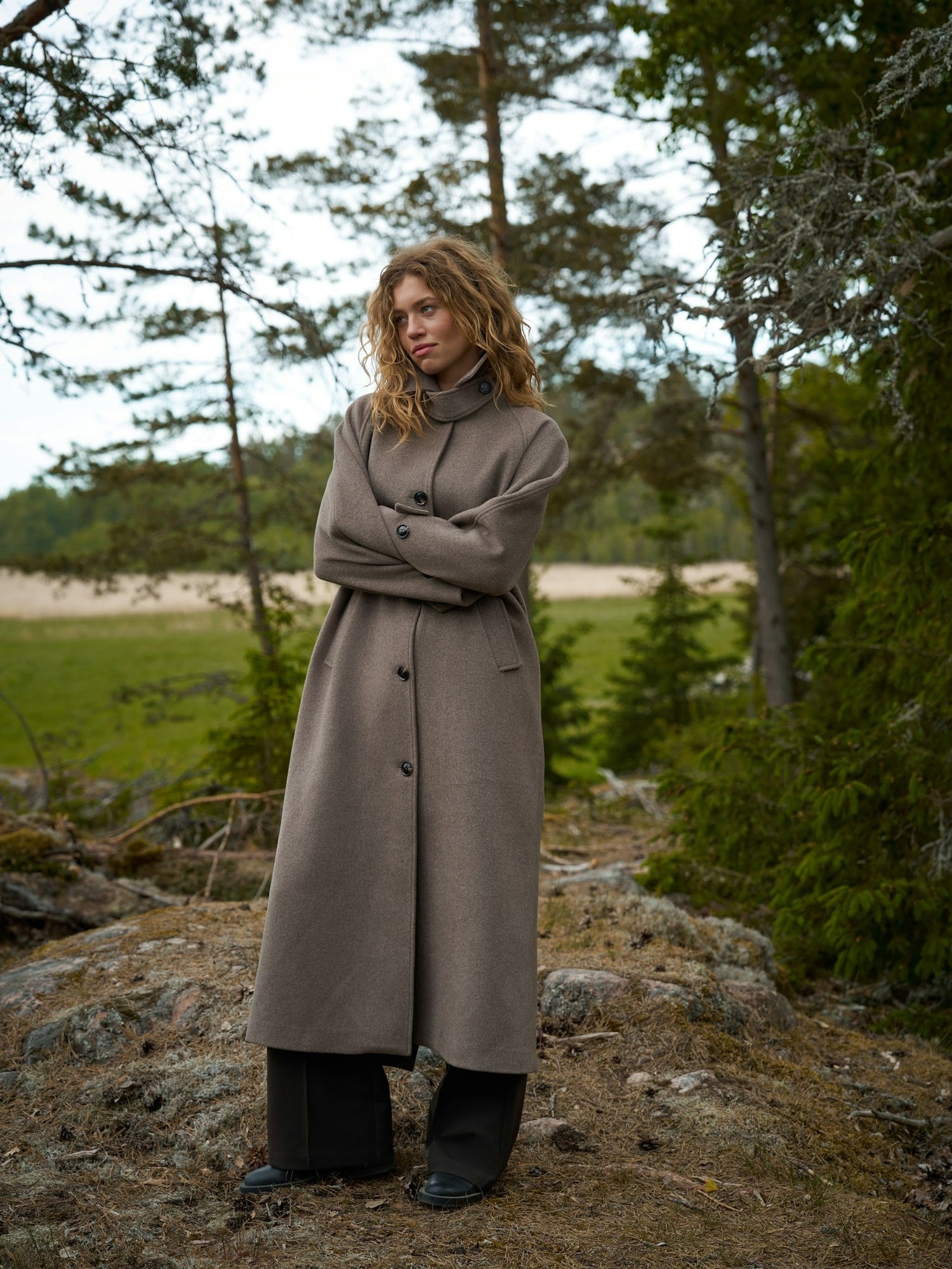 Keaton Wool Coat - Taupe