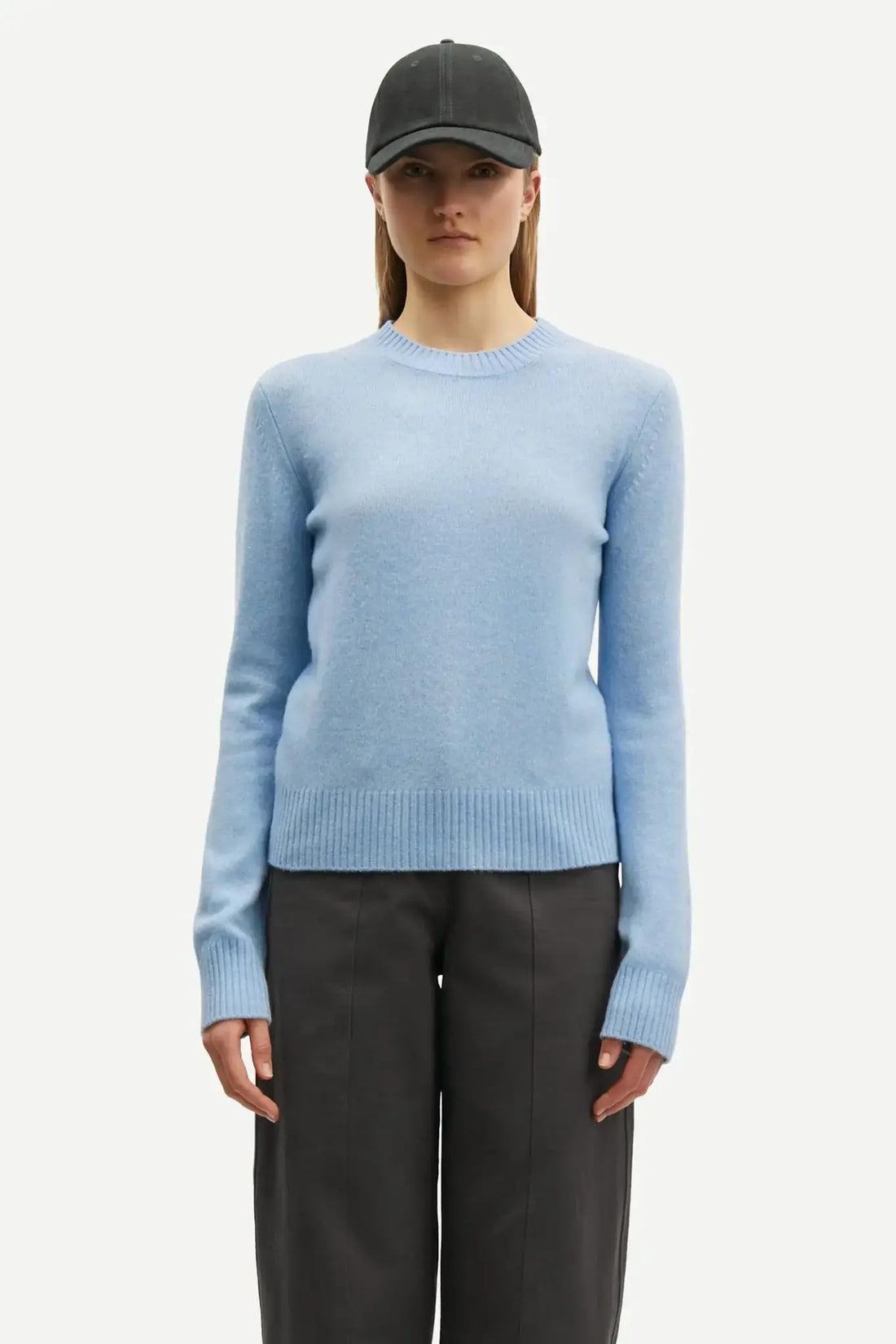 Charlotte knit sweater - 15010 - subdued blue