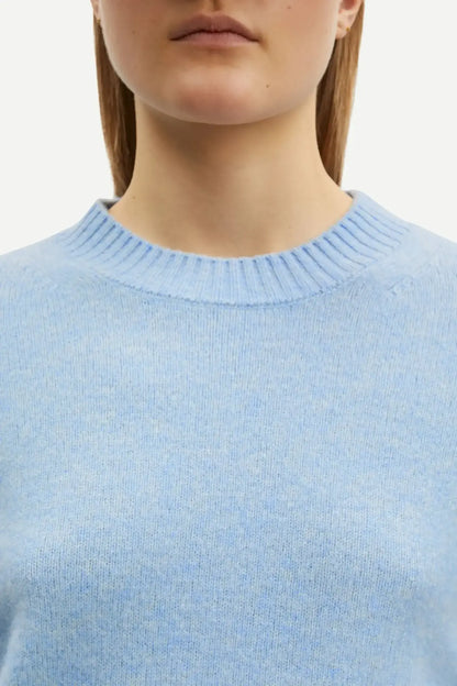 Charlotte knit sweater - 15010 - subdued blue