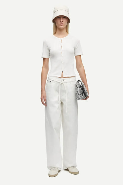 Saharper Jeans Belt - White Rock