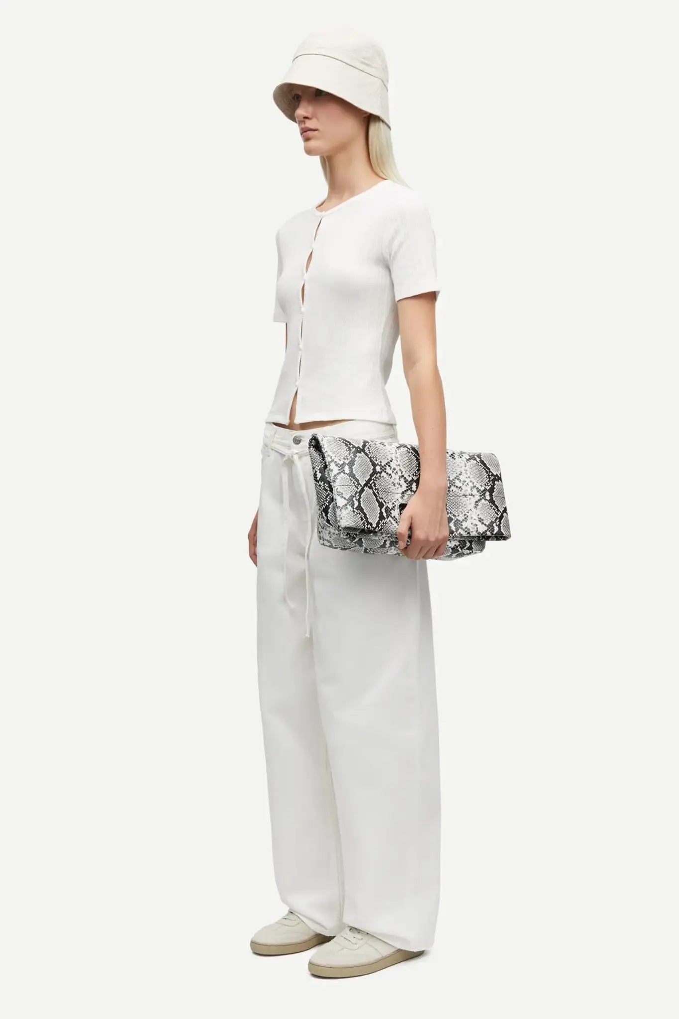Saharper Jeans Belt - White Rock