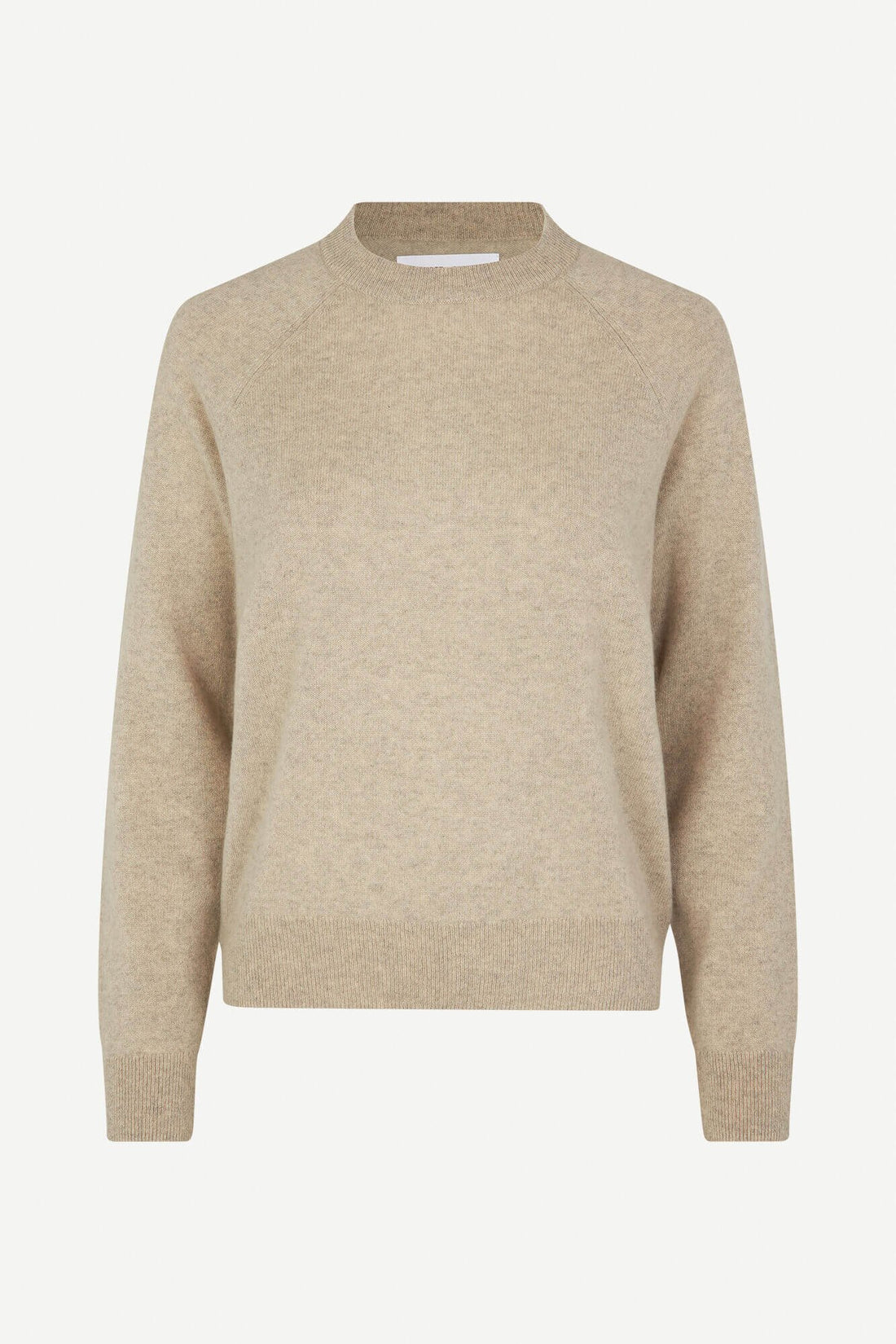 Boston o-neck - Cream melange